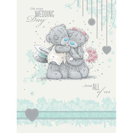 From All of Us Wedding Me to You Bear Card £3.59
